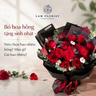 Bó hoa hồng tặng sinh nhật – Nên chọn bao nhiêu bông? Màu gì? Giá bao nhiêu?