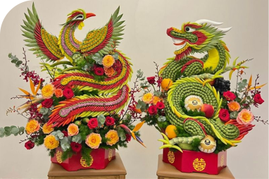 Thiết Kế Mâm Hoa Quả Cưới Hỏi