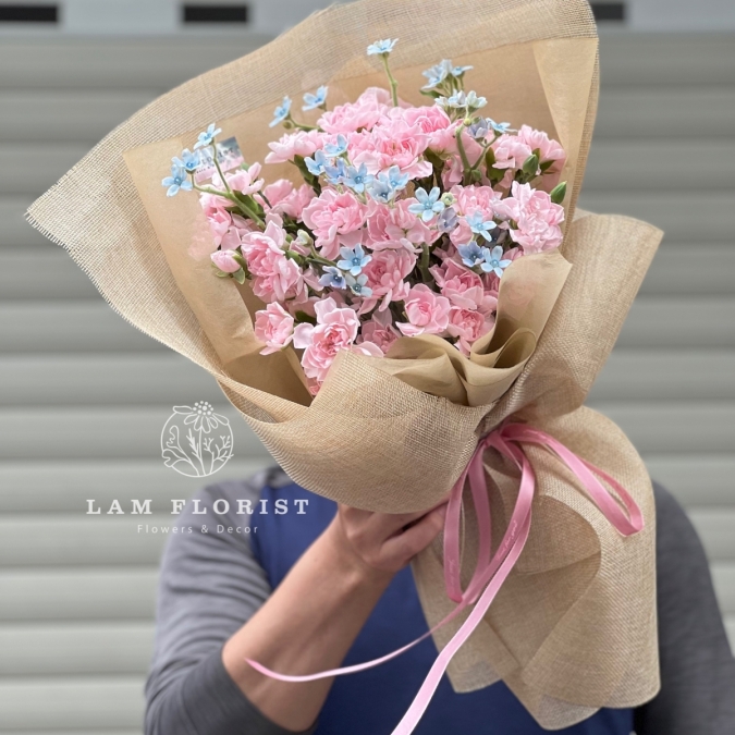 Bó hoa Mây Hồng Nhỏ Xinh