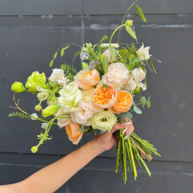 Hoa cưới mix tự nhiên 1