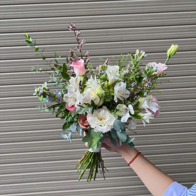 Hoa cưới mix tự nhiên