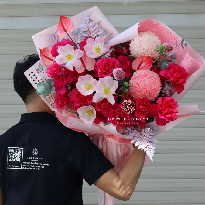 “Hồng Pinkloy & Tulip – Ngọt Ngào Rạng Rỡ”