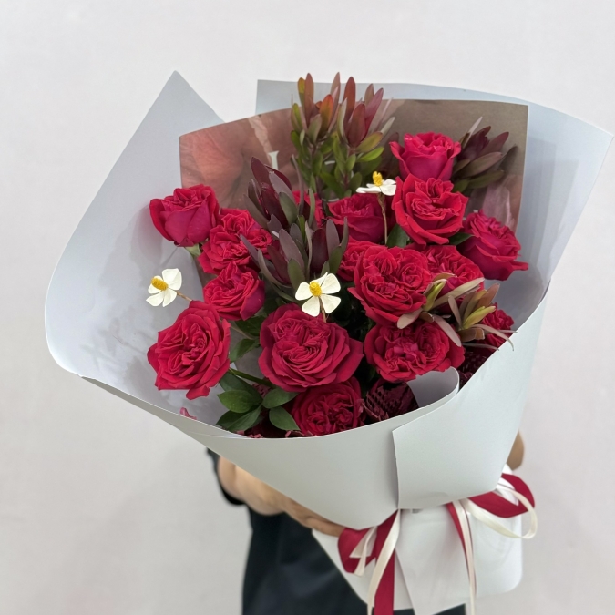 Bó Hoa Đỏ Xinh Iu