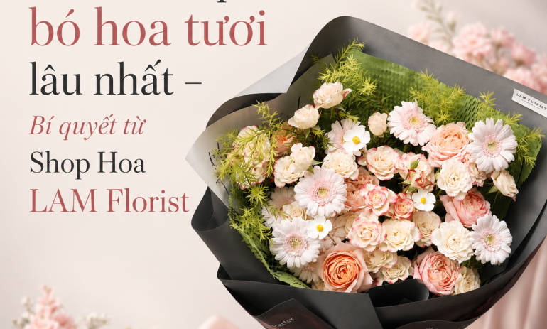 Cách bảo quản bó hoa tươi lâu nhất – Bí quyết từ Shop Hoa LAM Florist