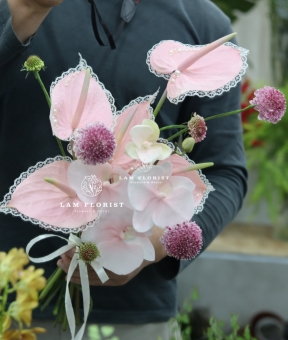 Bó hoa cô dâu Pearl Blush