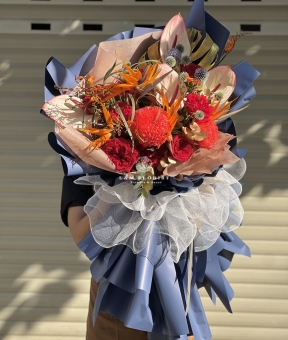 Bó hoa tone đỏ big size