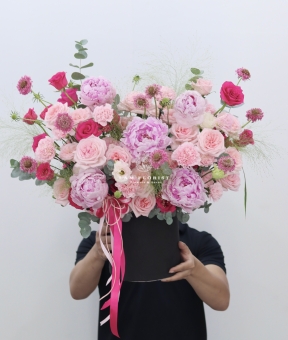 Hộp Hoa Peony Mix