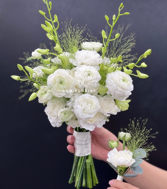 Hoa cưới “Whisper of Pure Love” – Sắc trắng tinh khôi