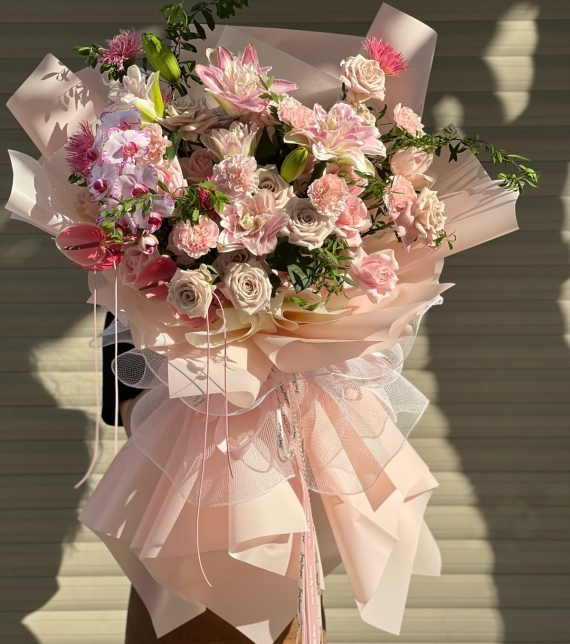 Bó hoa Tone Hồng big size