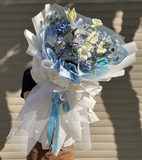 Bó Hoa Tone Xanh Big Size