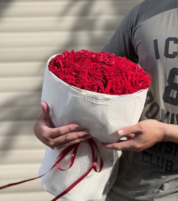 Bó tròn Ohara Đỏ mini