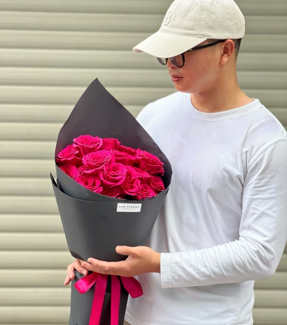 Bó hoa Pink Ployd nhập khẩu Côn Minh 