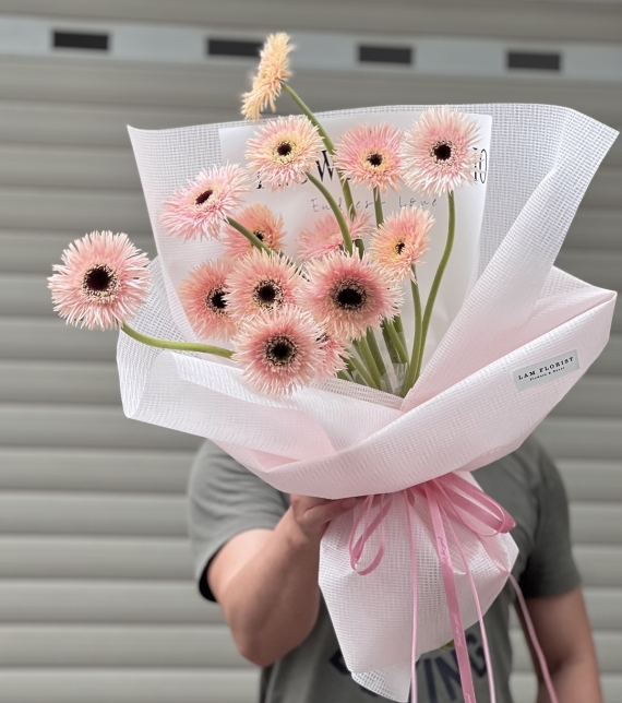 Bó hoa Đồng tiền kép nhẹ nhàng