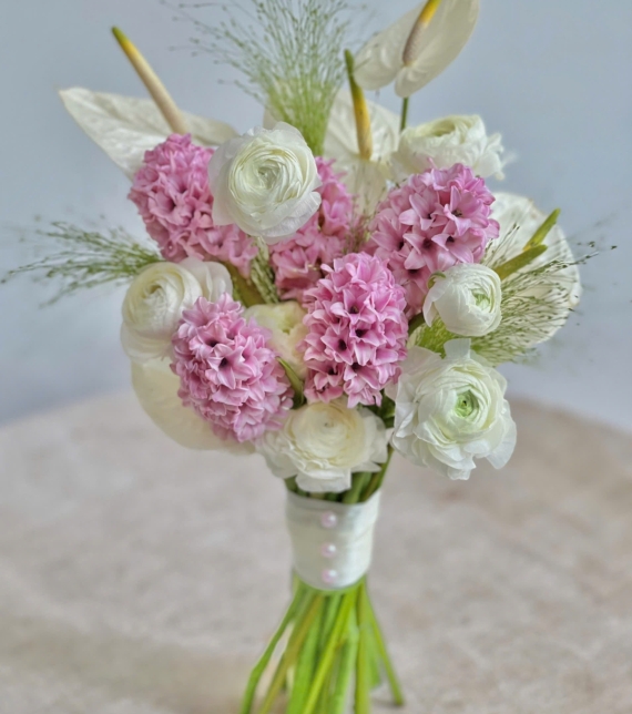 Hoa cưới Dạ lan hương & Mao lương trắng