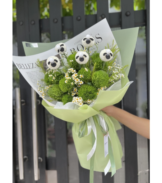 Bó Hoa Đếm Cừu Size Lớn - Độc Đáo Dễ Thương