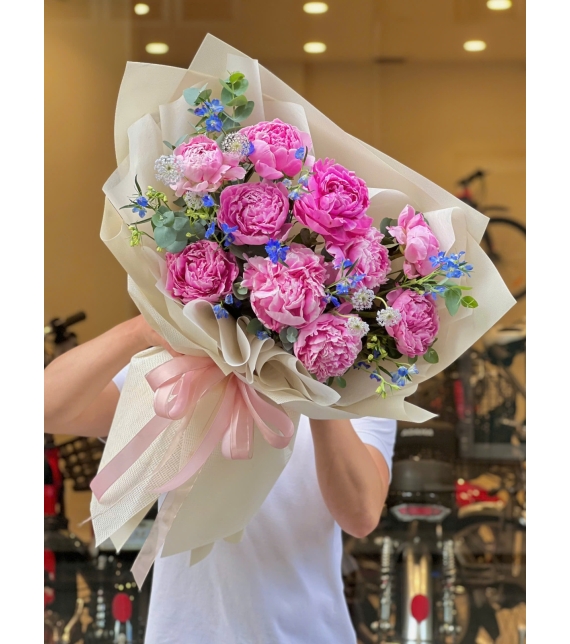 Bó hoa Peony mix