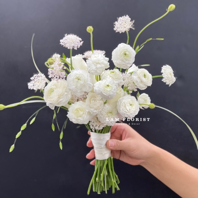 Hoa Cô Dâu “Tinh Khôi” – Mao Lương Mix Thuý Châu