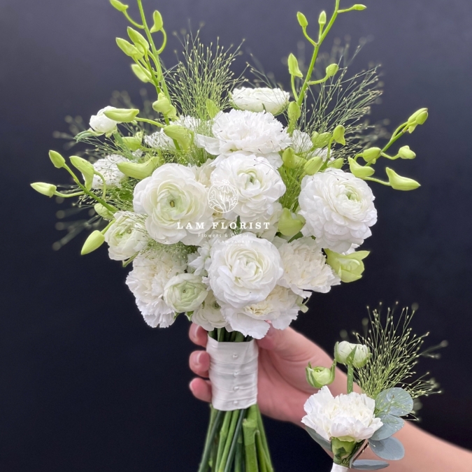 Hoa cưới “Whisper of Pure Love” – Sắc trắng tinh khôi