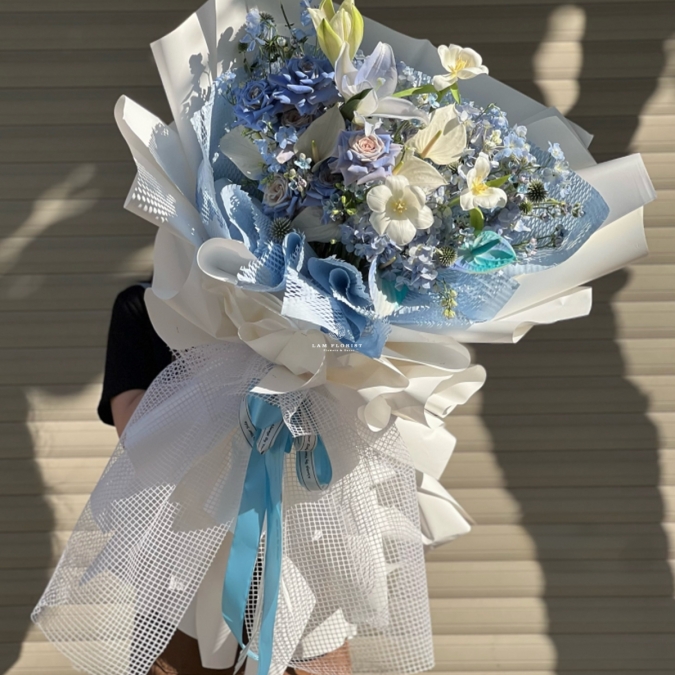 Bó Hoa Tone Xanh Big Size