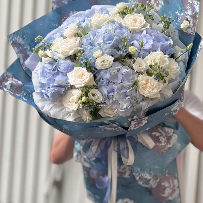 Hoa bó Tú cầu nhập khẩu Hà Lan