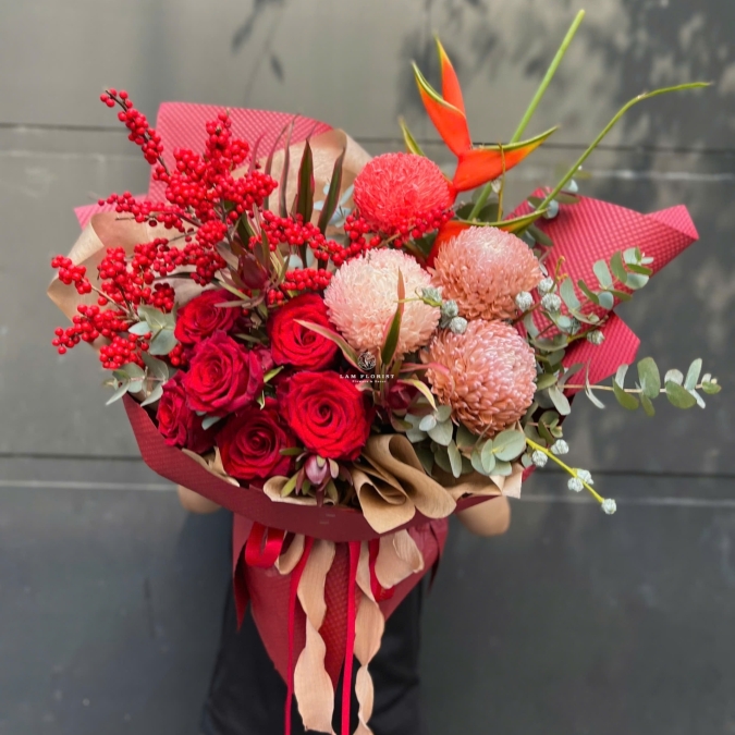 Bó hoa Tết sum  vầy 02