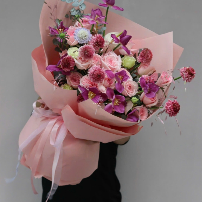 “Hồng Ohara Mix Tulip – Dịu Dàng Đa Sắc”