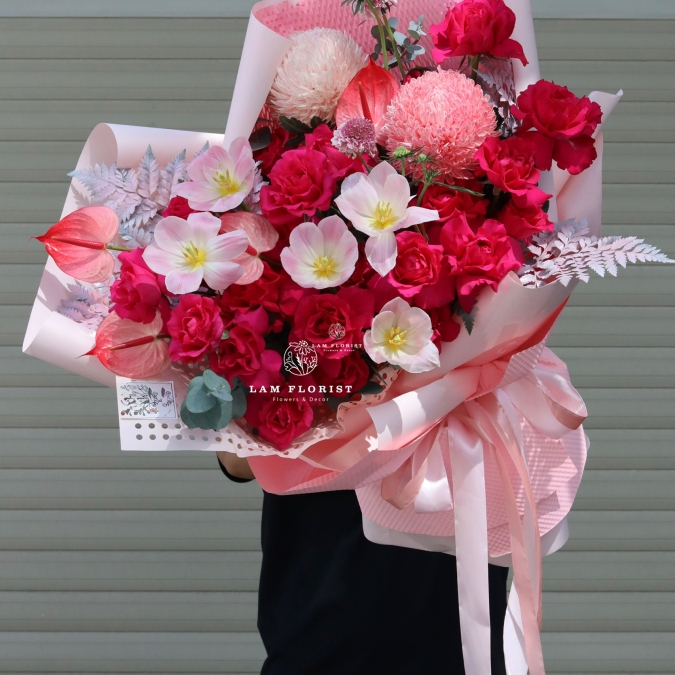 “Hồng Pinkloy & Tulip – Ngọt Ngào Rạng Rỡ”