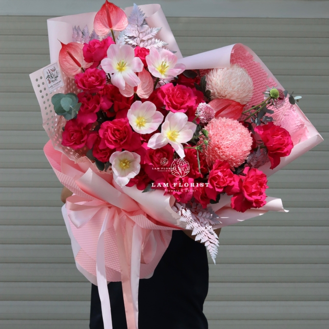 “Hồng Pinkloy & Tulip – Ngọt Ngào Rạng Rỡ”