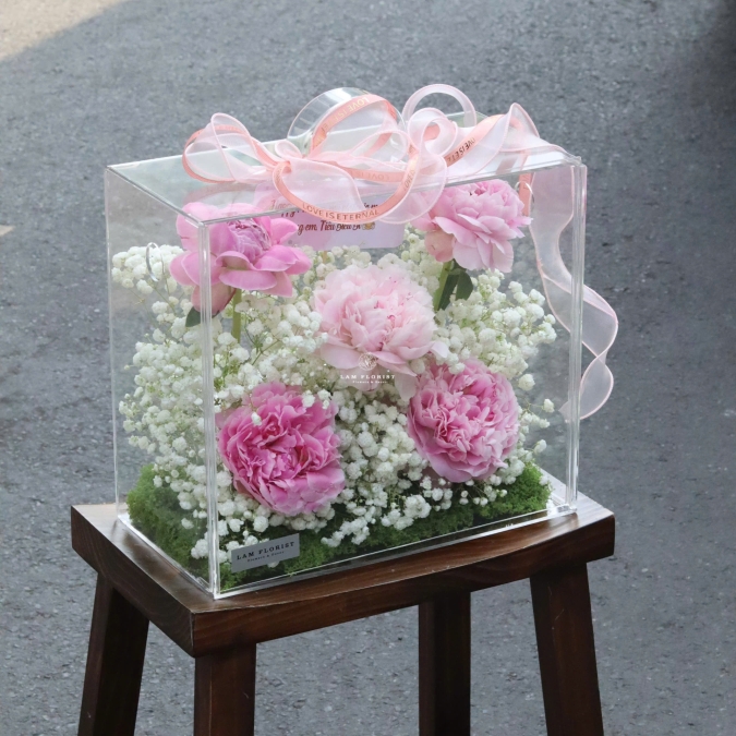 Vali Hoa Quai Xách Tone Hồng – Món Quà Tinh Tế & Ngọt Ngào 