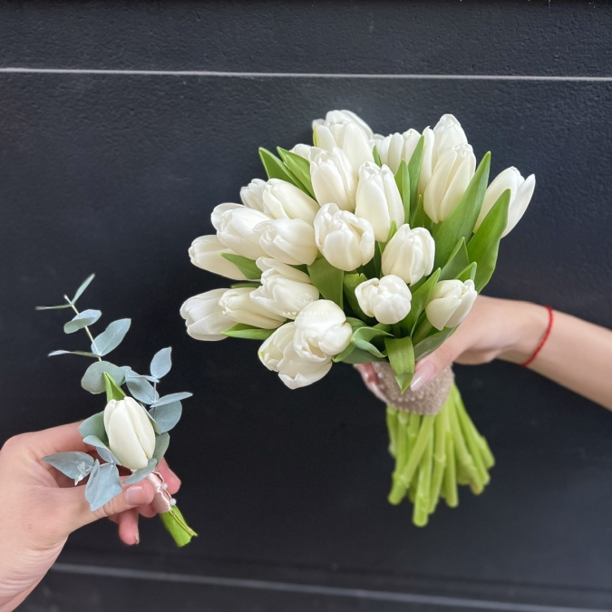 Bó Hoa Cưới Thuần Khiết Và Đắm Say