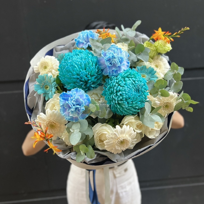  Bó Hoa Sinh Nhật Xanh Mát - Lam Florist