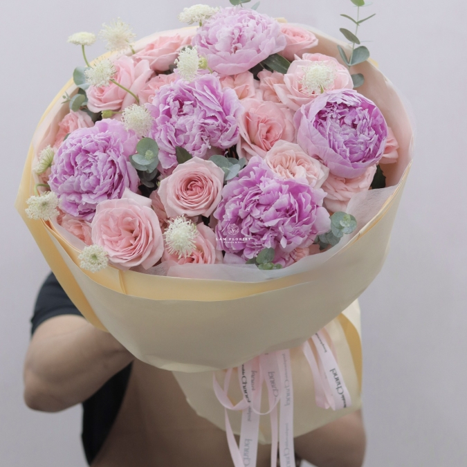 Bó Hoa Peony Dịu Dàng 