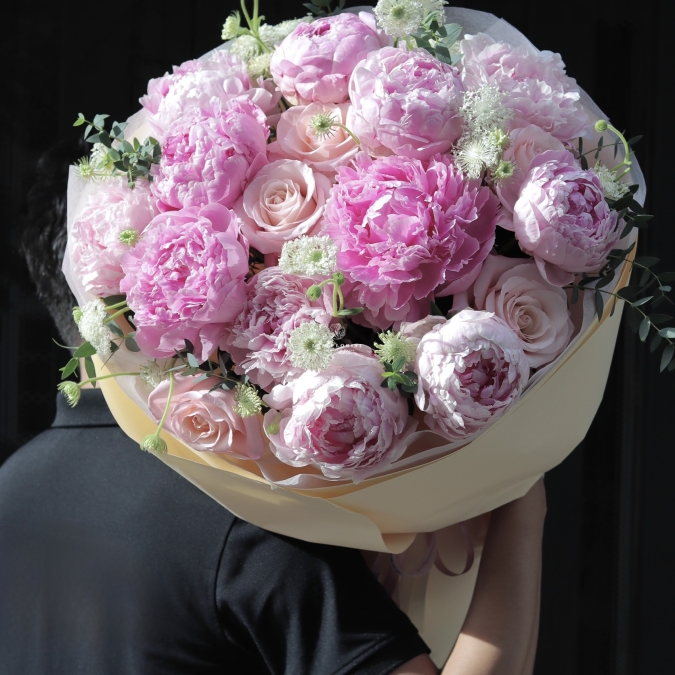Bó Hoa Peony Thuần Khiết