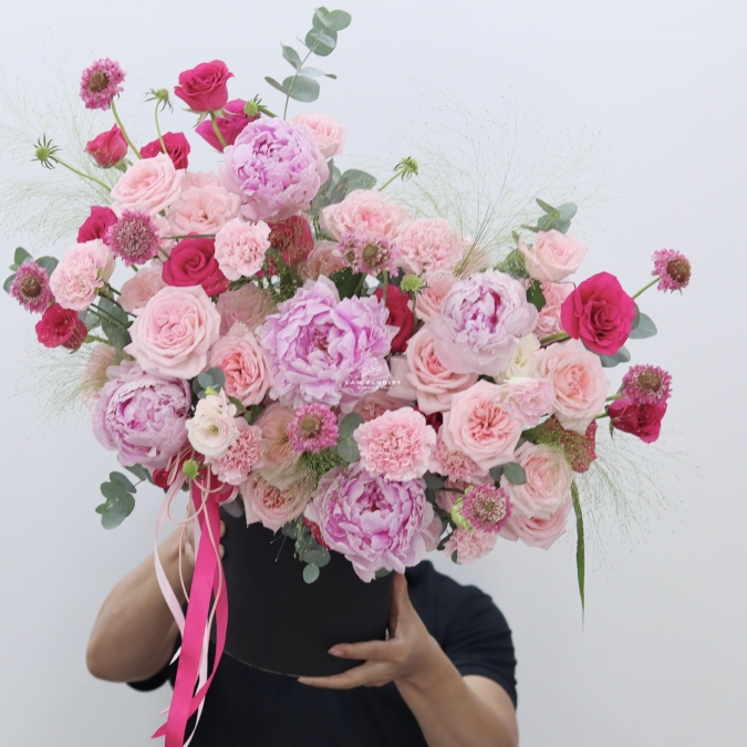 Hộp Hoa Peony Mix